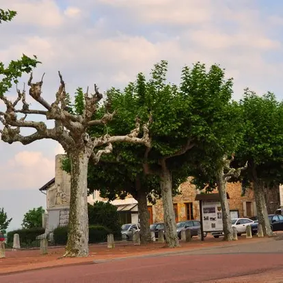 Place de la Mairie Saint-André d'Apchon © Evelyne Deveaux