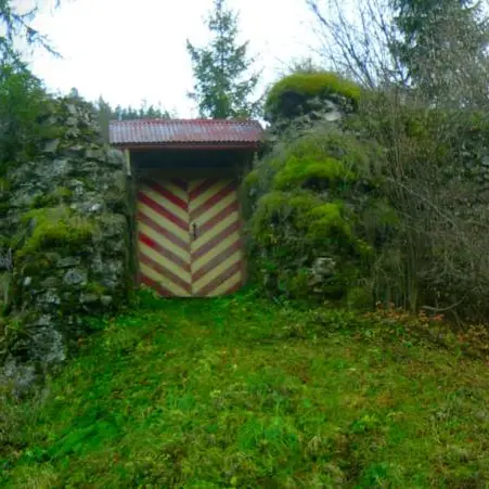 Porte d'entrée des vestiges du château des Faucigny