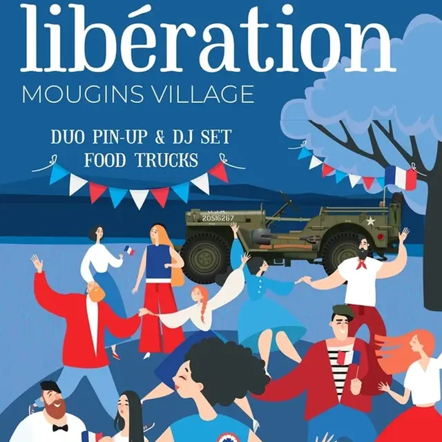 Affiche Bal de la Libération à Mougins