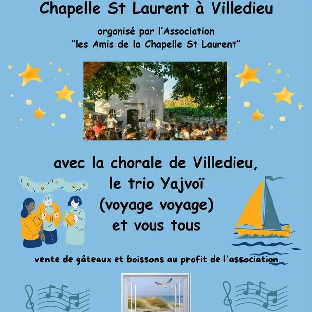 Concert de la chorale le Trio Yajvoï  Voyage Voyage_Villedieu