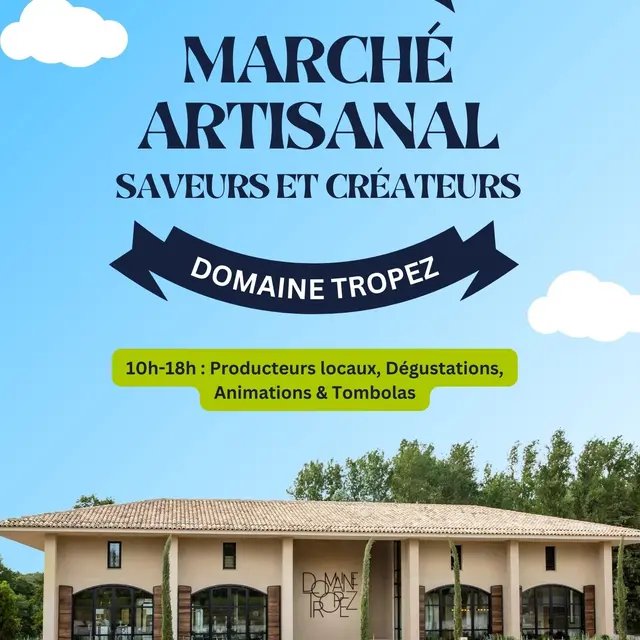 Marché artisanal au Domaine Tropez