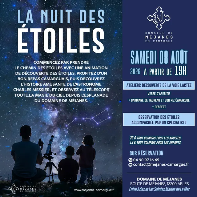 la nuit des étoiles en Camargue au Domaine de Méjanes_Arles