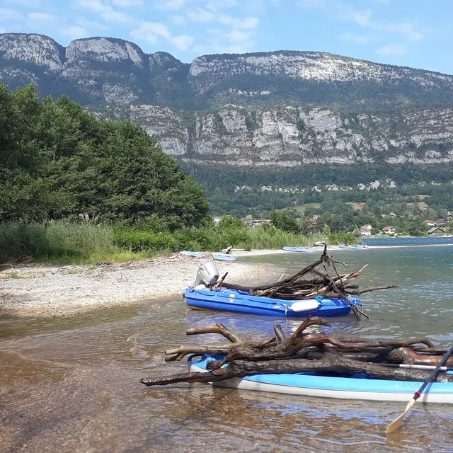 Chantier kayak à la Réserve Naturelle du bout du lac_Doussard