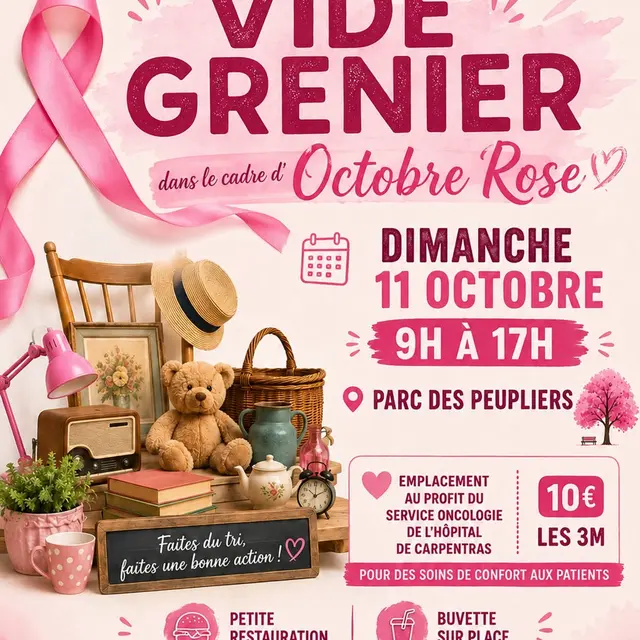 Octobre Rose : Vide grenier_Jonquières