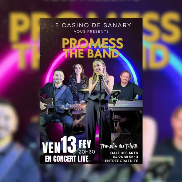 Concert : Promess the band_Sanary-sur-Mer