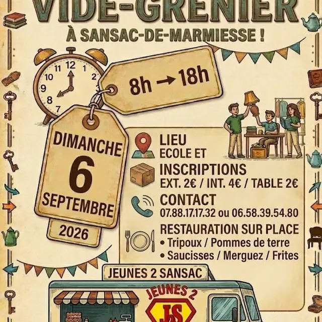 Vide grenier de Sansac de Marmiesse_Sansac-de-Marmiesse