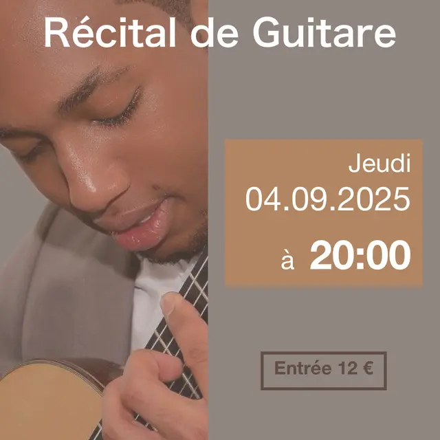 Récital de guitare - Kévin Moindaze_Nice
