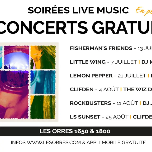 Concerts gratuits - Soirées live music_Les Orres