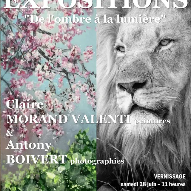 Exposition De l'ombre à la lumière Claire VALENTI & Antony BOIVERT_Levens