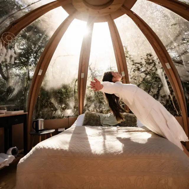 La bulle à ossature bois des Géorennes_Champfromier