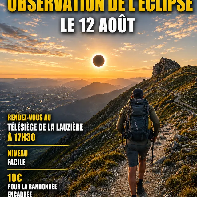 Randonnée observation de l'éclipse