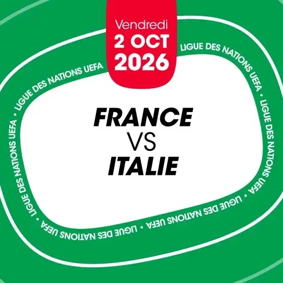 Match de football France contre l'Italie au Stade de France