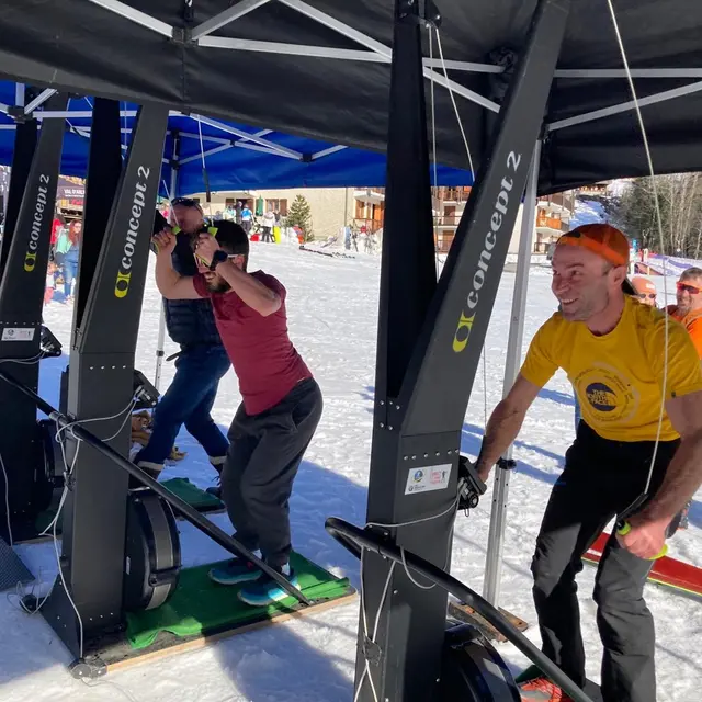 Simulateur de poussée SkiErg_La Giettaz