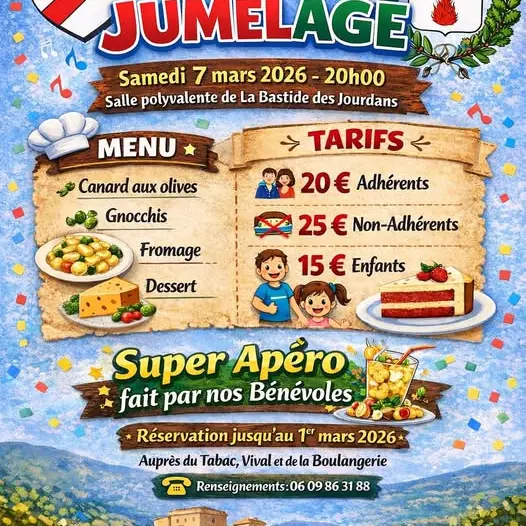 Repas du Jumelage à La Bastide des  Jourdans_La Bastide-des-Jourdans