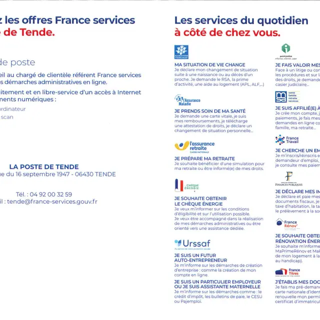 La Poste - Banque postale - France services_Tende