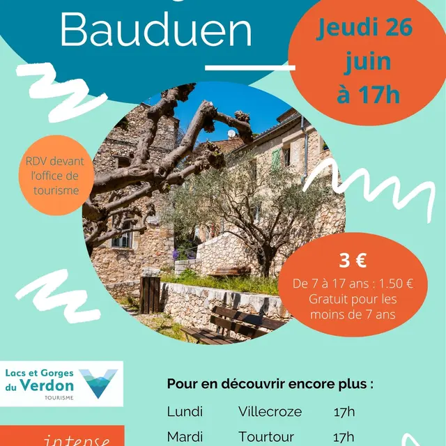 Visite guidée du village de Bauduen_Bauduen