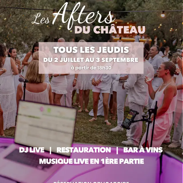 After du Chateau - Chateau Sainte Roseline - Soirée blanche_Les Arcs sur Argens
