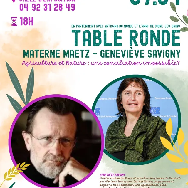 Table Ronde - Agriculture et nature : une conciliation impossible ?_Digne-les-Bains