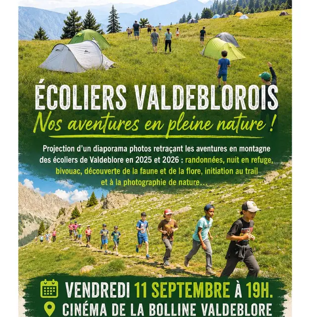 Projection Ecoliers Valdeblorois : Nos aventures en pleine nature !_Valdeblore