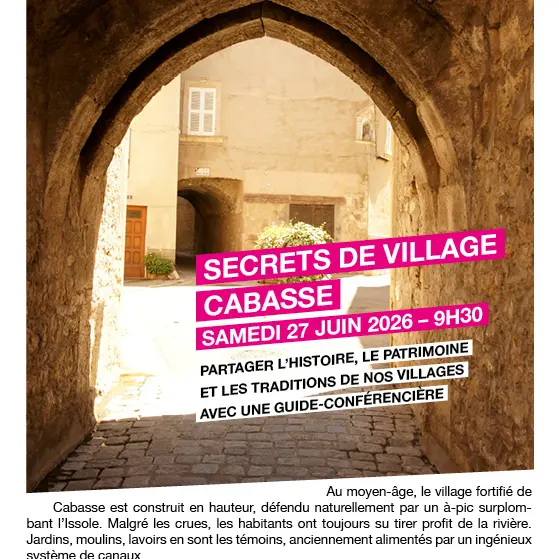 Balade commentée Secrets de village_Cabasse