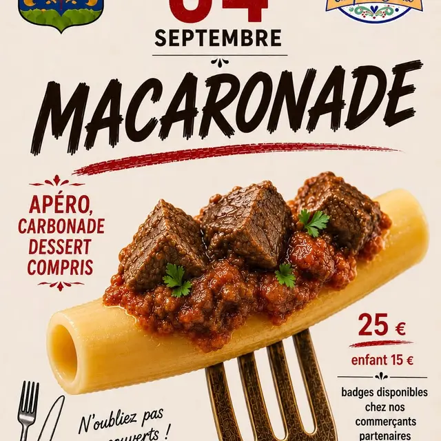 Repas : Macaronade_Camps-la-Source