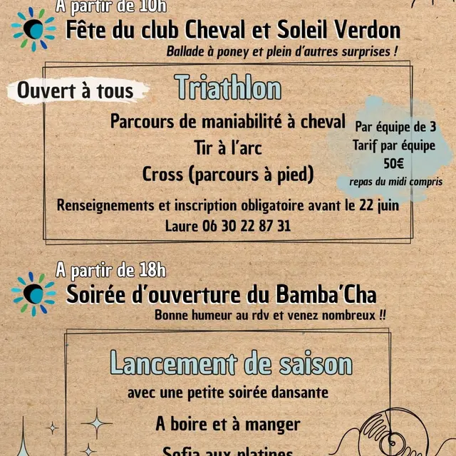 Fête du club Cheval et Soleil Verdon_La Palud-sur-Verdon