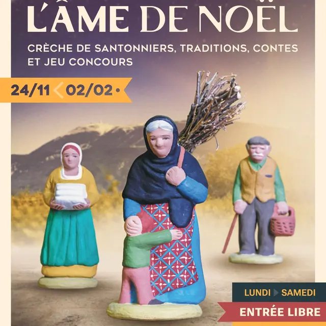 Exposition : crèche de santonniers L'Âme de Noël_Vaison-la-Romaine