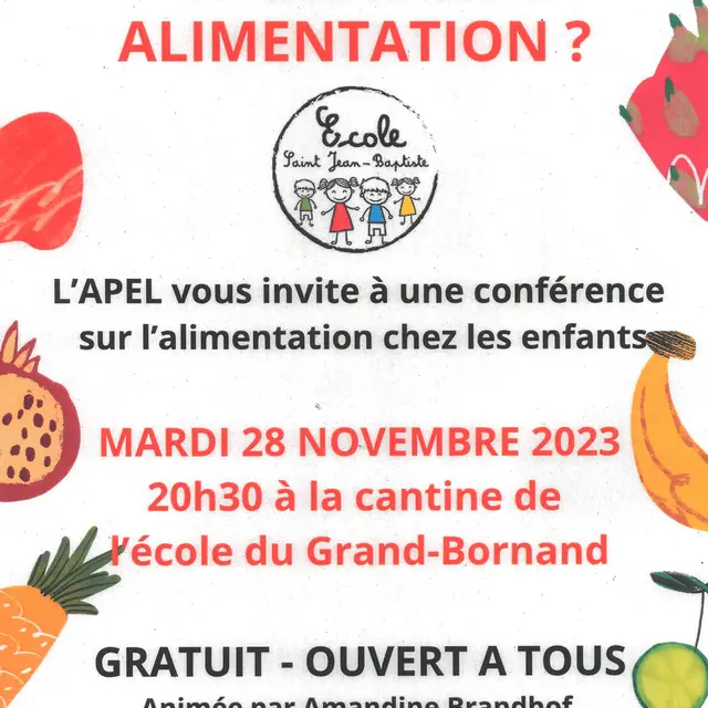 Conférence : Et si on parlait alimentation ?
