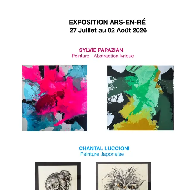 Affiche de l'exposition Chantal Luccioni et Sylvie Papazian