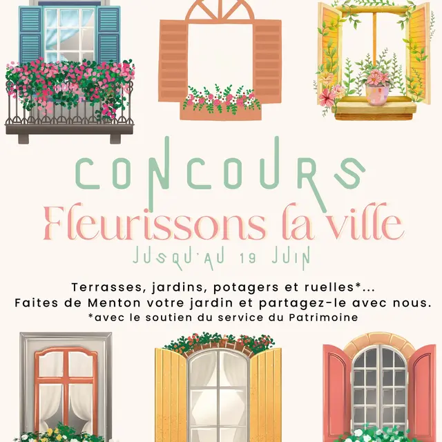 Concours Fleurissons la ville_Menton