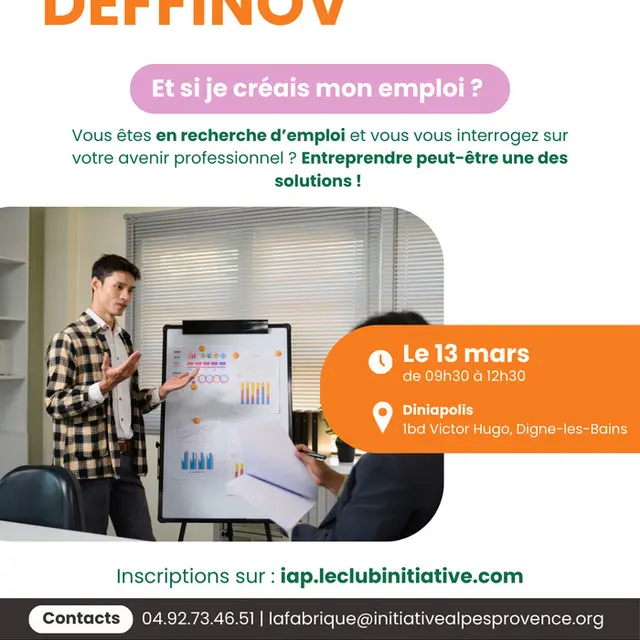 Atelier Deffinov : Et si je créais mon emploi ?_Digne-les-Bains