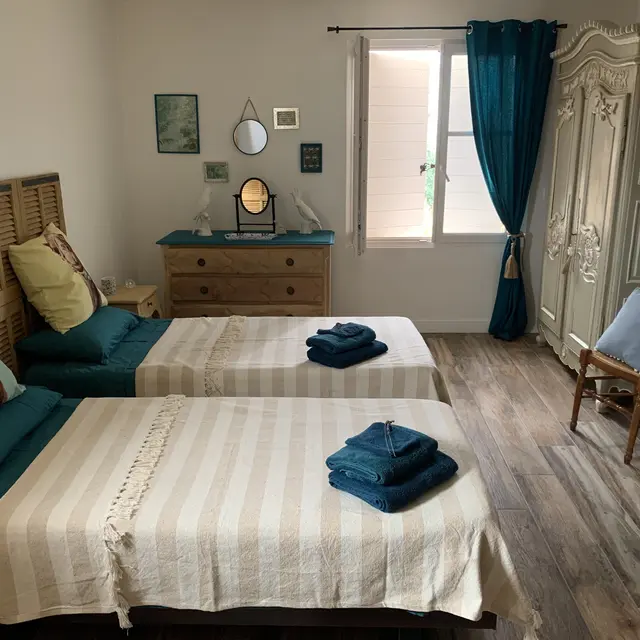chambre bleue