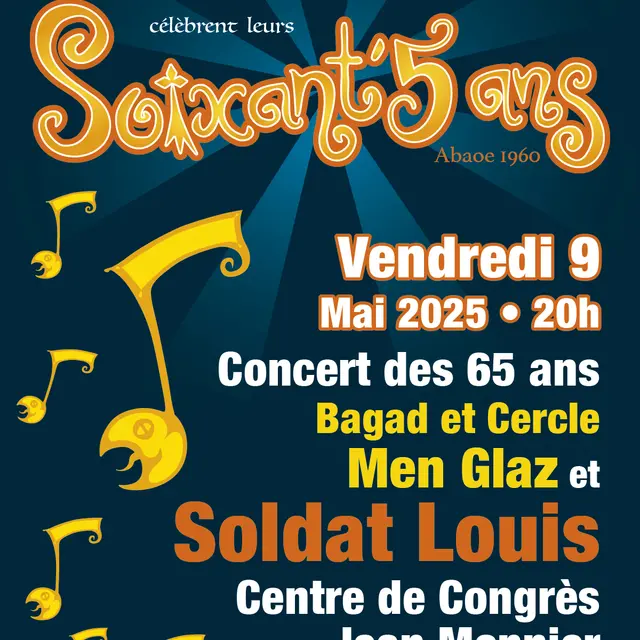 Concert : Bagad Men Glaz : Concert des 65 ans_Angers