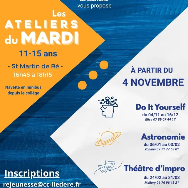 Ateliers « Do it yourself » par Ré Jeunesse_Saint-Martin-de-Ré