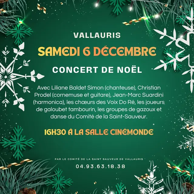 Concert de Noel du Comité de la Saint Sauveur_Vallauris Golfe - Juan