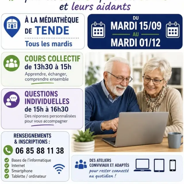 Cours d'informatique gratuit pour les séniors et leurs aidants_Tende