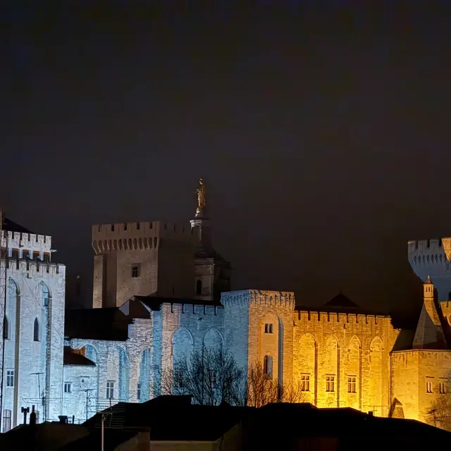 Palais des Papes de nuit
