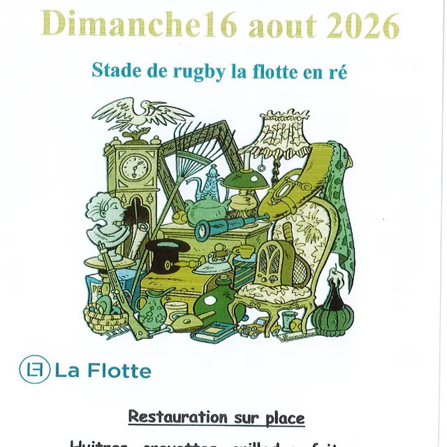Affiche de la brocante de La Flotte