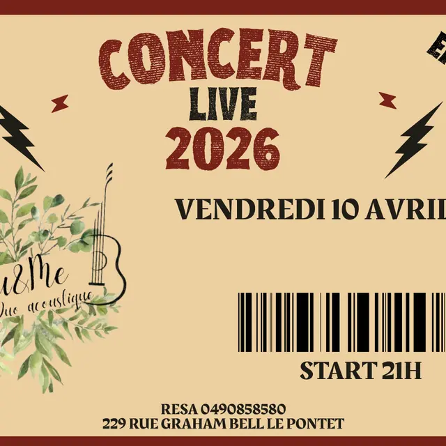 Concert Live You & Me Duo Accoustique_Le Pontet