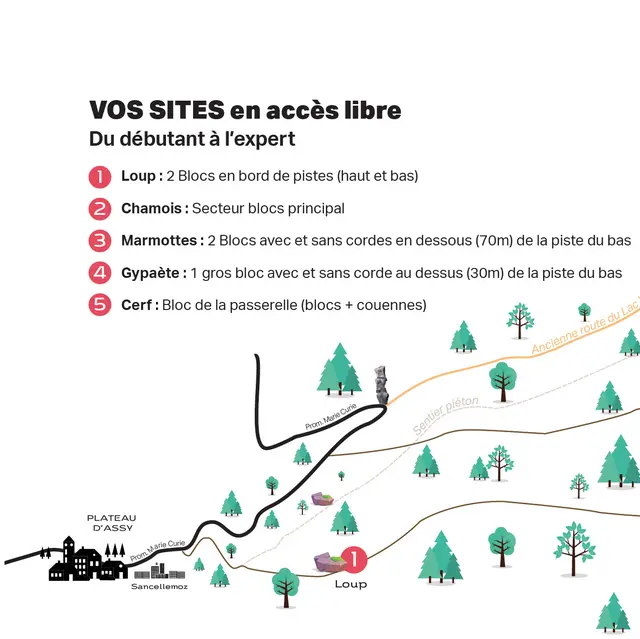 Blocs d'escalade du Plateau d'Assy_Passy