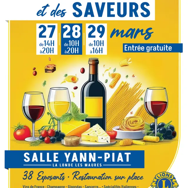 Salon des vins et des saveurs par le Lions Club Porte des Maures_La Londe-les-Maures
