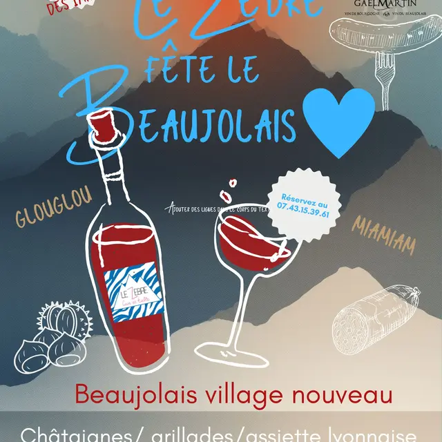 Le Zèbre fête le Beaujolais_Ax-les-Thermes