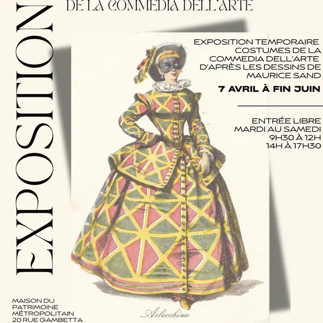 Exposition costumes sur la Commedia Dell'Arte