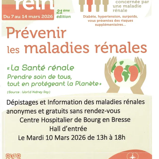Affiche_Action d'Information et de Prévention sur les Maladies Rénales_Bourg-en-Bresse