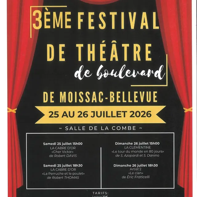 3e Festival de théâtre de boulevard