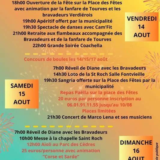Fête de la Saint Roch_La Verdière