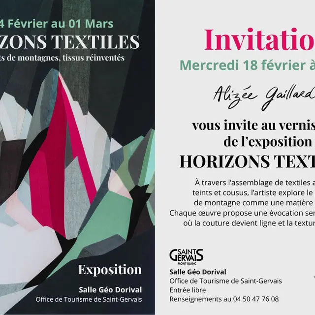 Vernissage - Horizons Textiles_Saint-Gervais-les-Bains