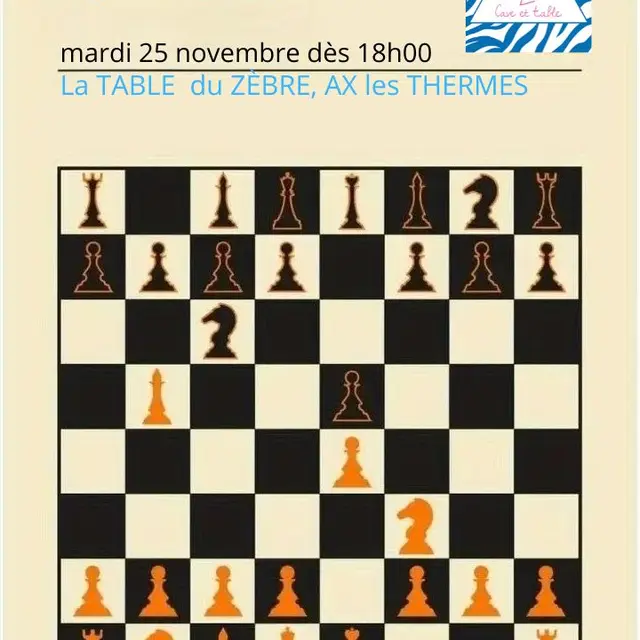 Rencontres d'échecs au Zèbre !_Ax-les-Thermes