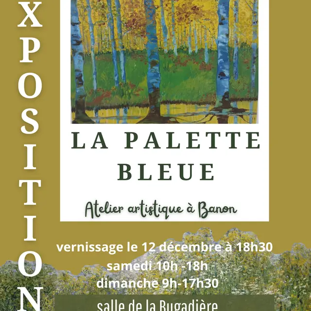 L'atelier de la palette bleue expose ses créations