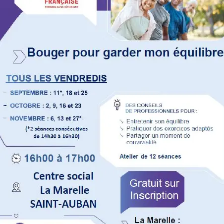 Atelier : Bouger pour garder mon équilibre à Saint-Auban_Château-Arnoux-Saint-Auban
